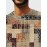 Mens Vintage Geometric Print Crew Neck Pullover Sweatshirts Winter