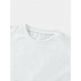 Mens Chinese Ink Painting Print Crew Neck Pullover Sweatshirts Winter