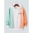 Mens Ombre Letter Print Drop Shoulder Loose Drawstring Hoodies
