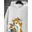 Mens Japanese Wave Cat & Fish Print Long Sleeve Hoodies Winter