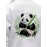 Mens Panda Bamboo Back Print Long Sleeve Loose Hoodies Winter